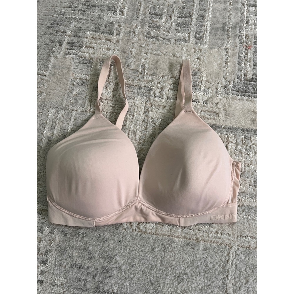 DKNY Wireless T-Shirt Bra Soft Padded Comfort‎ Everyday Intimates Beige